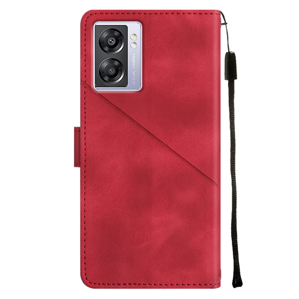 PT005 YB Imprinting Series-6 For Oppo A57 4G A57 (2022) 5G A77 5G Skin Touch Phone Protective Shell Leather Stand Wallet Anti-drop Case PT005 YB Imprinting Series-6 For Oppo A57 4G A57 (2022) 5G A77 5G Skin Touch Phone Protective Shell Leather Stand Wallet Anti-drop Case